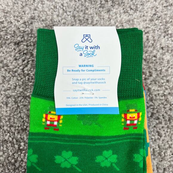 New! 3 pairs of Say it with a sock size L - Picture 6 of 6